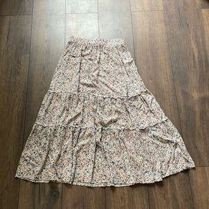 SHEIN floral maxi skirt! 🌸💐